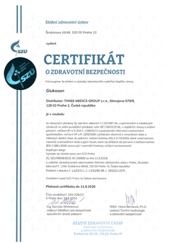 certifikát Glukosan